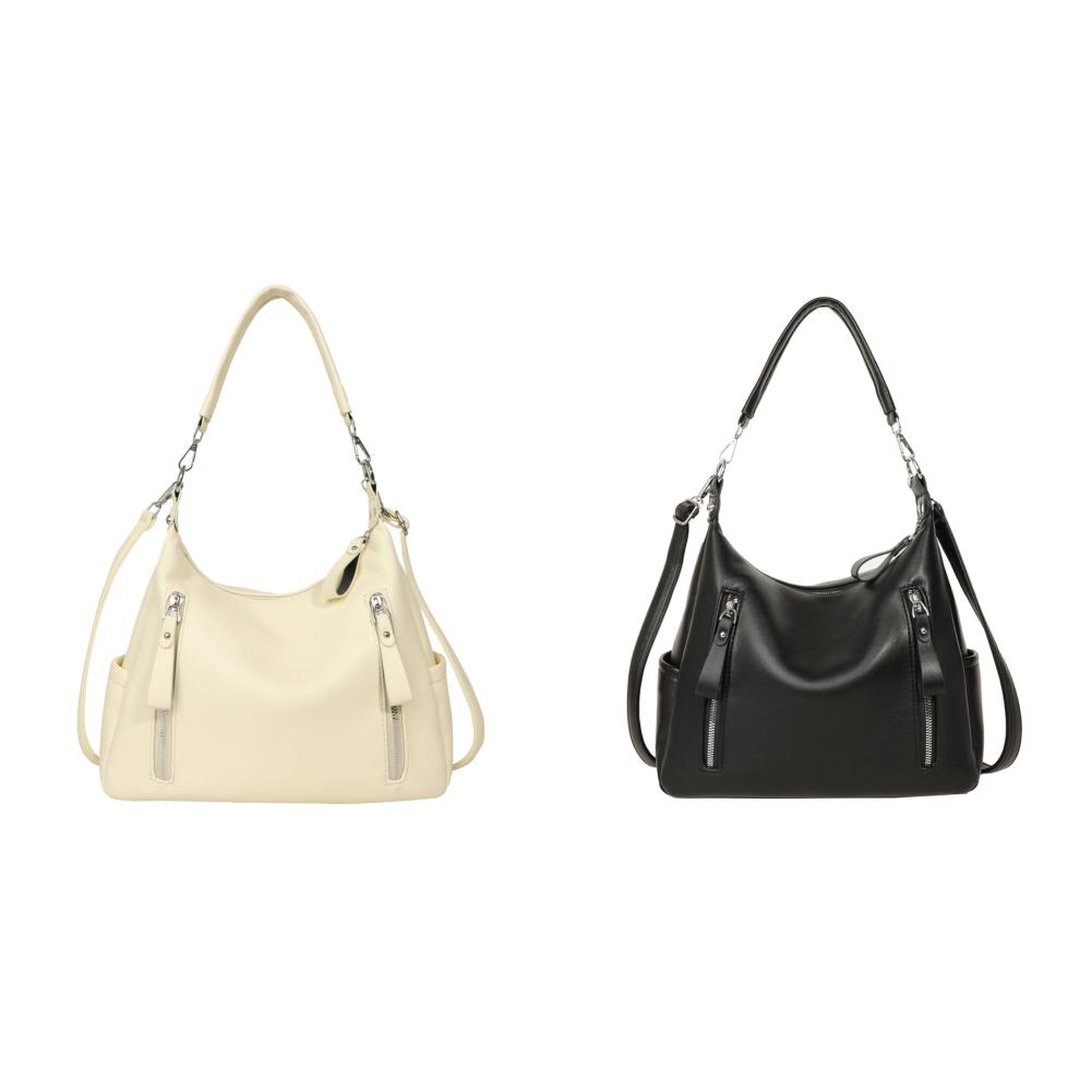 Женская сумка через плечо в стиле ретро из искусственной кожи, однотонная женская уличная сумка (бежевый)