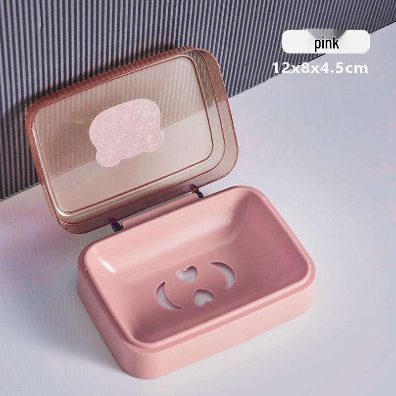 Flip-Top Plastic Soap Draining Box for Home & Dorm рожевий
Flip-Top Plastic Soap Draining Box for Home & Dorm рожевий