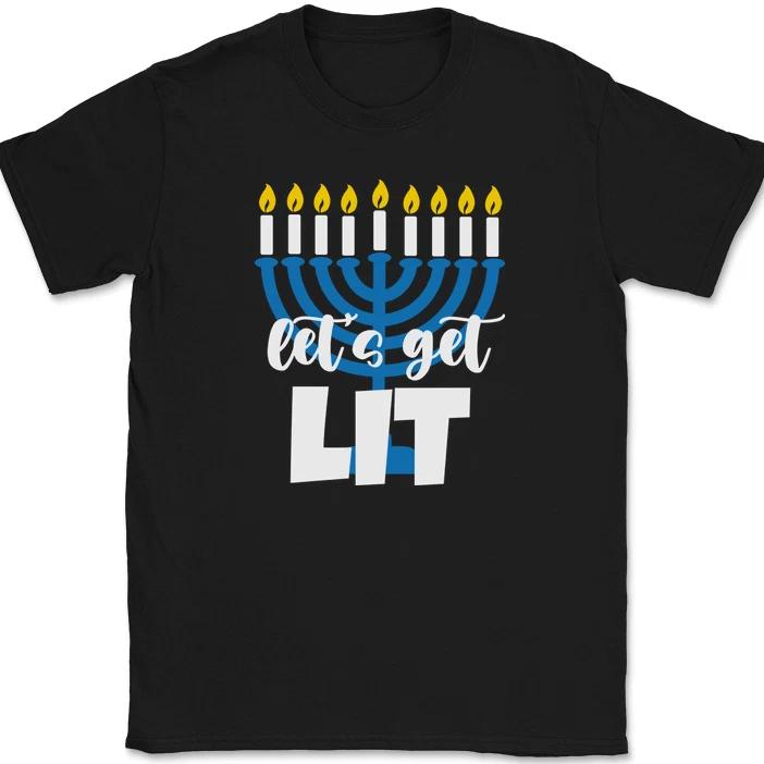 Lets Get Lit Menorah T-Shirt Funny Hanukkah Holiday Hebrew Jewish Tee L
Lets Get Lit Menorah T-Shirt Funny Hanukkah Holiday Hebrew Jewish Tee L