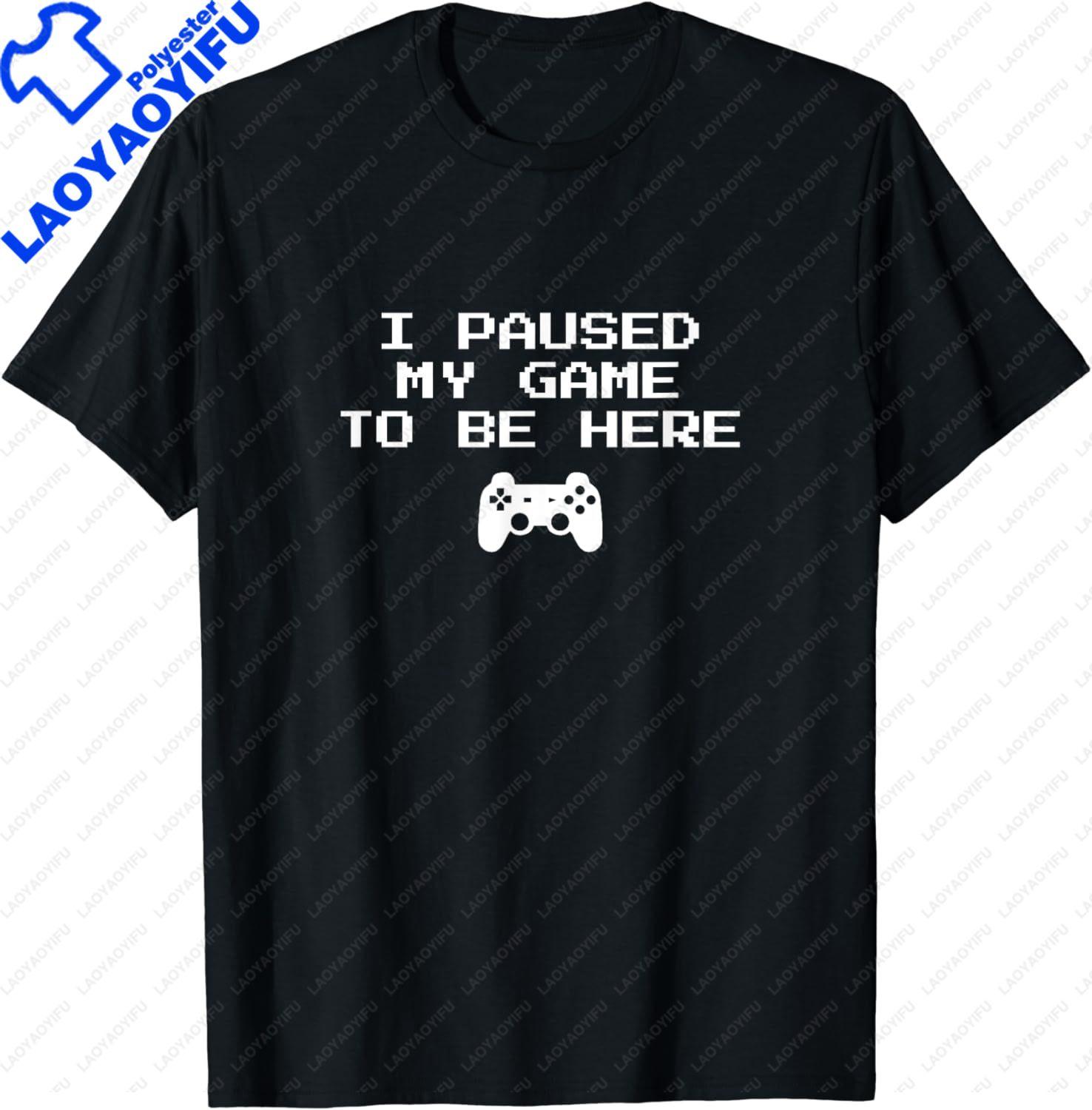 Gamer Aesthetics I Paused My Game To Be Here Video Game TShirt Graphic T Shirts Men Clothing Tops Streetwear Camisetas 4XL
Gamer Aesthetics I Paused My Game To Be Here Video Game TShirt Graphic T Shirts Men Clothing Tops Streetwear Camisetas 4XL