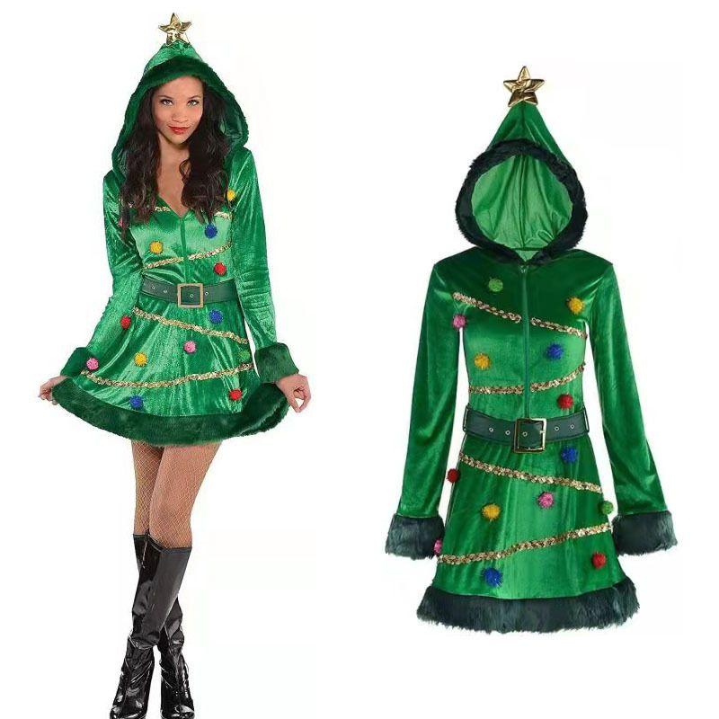 Christmas Women Tree Dress Hat Belt Outfit Long Sleeve Cosplay Costume Xmas Gift L
Christmas Women Tree Dress Hat Belt Outfit Long Sleeve Cosplay Costume Xmas Gift L