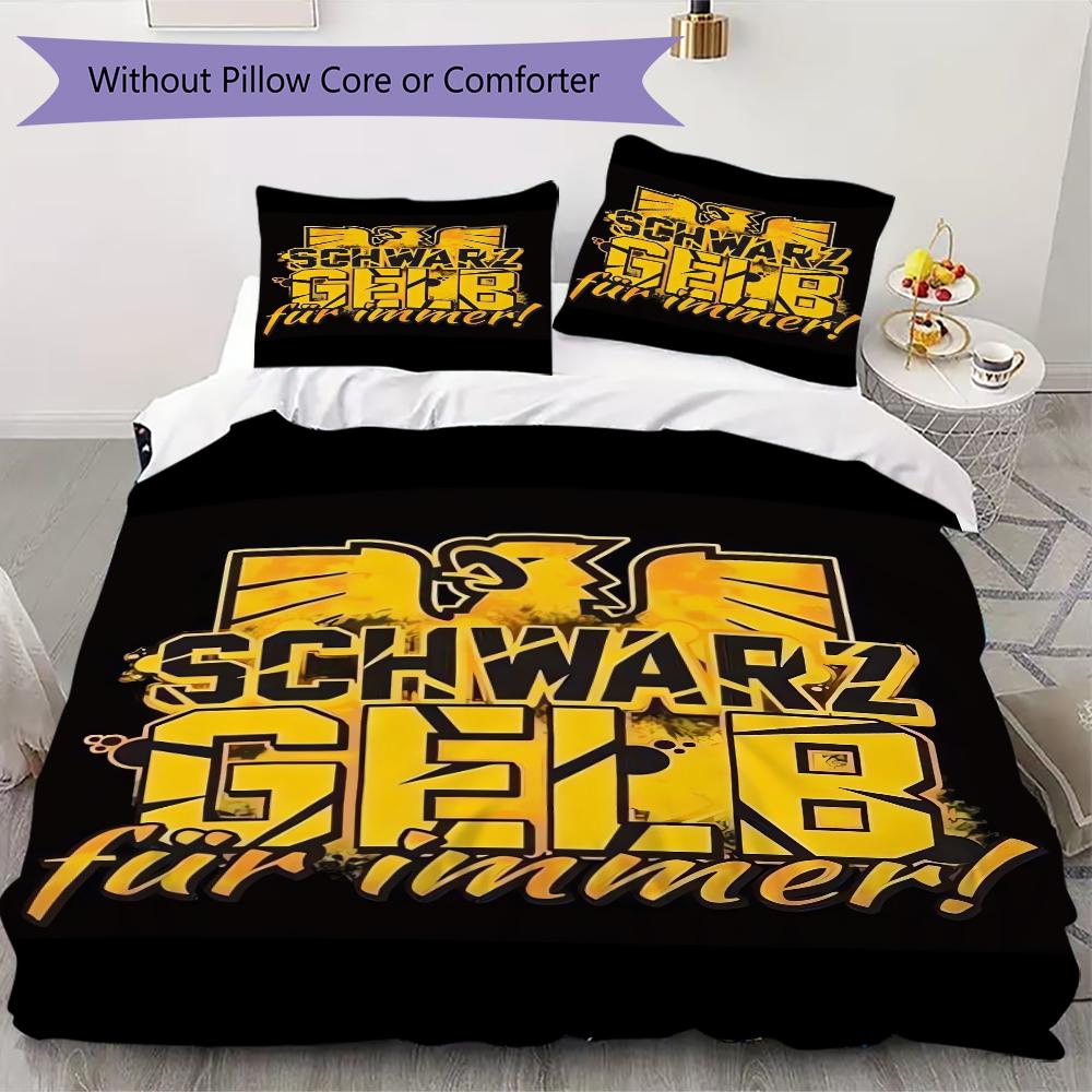 Dortmund Pattern Bedding uilt Set uilt Cover Pillowcase Home Decoration Birthday Gift (1 * duvet cover + 2 * pillowcase without core)26 135x200cm
Dortmund Pattern Bedding uilt Set uilt Cover Pillowcase Home Decoration Birthday Gift (1 * duvet cover + 2 * pillowcase without core)26 135x200cm