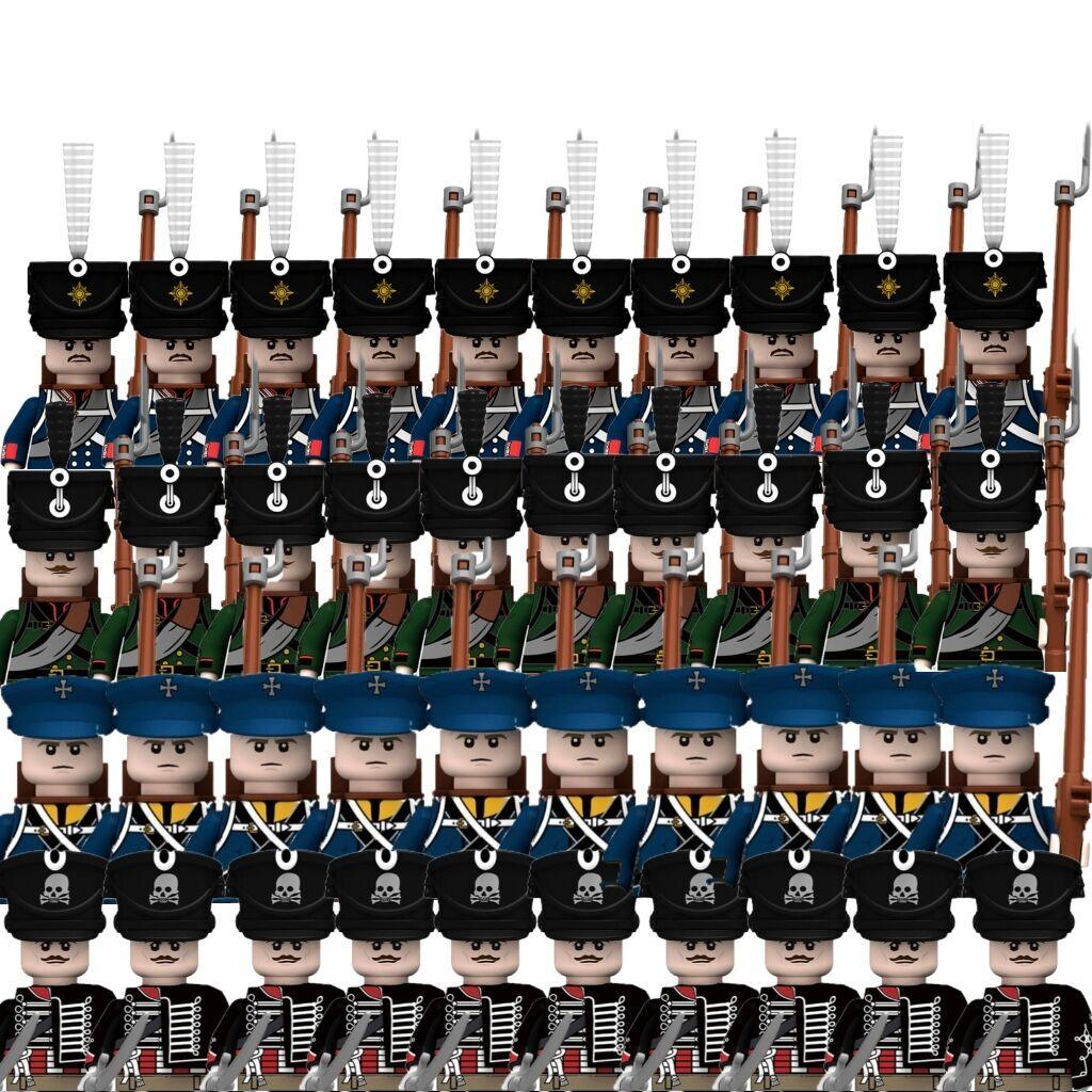 Новые Наполеоновские войны Средневековые военные строительные блоки MOC Прусские солдаты Фигурки Оружие Пистолет Сборные кирпичики Детские игрушки
Новые Наполеоновские войны Средневековые военные строительные блоки MOC Прусские солдаты Фигурки Оружие Пистолет Сборные кирпичики Детские игрушки