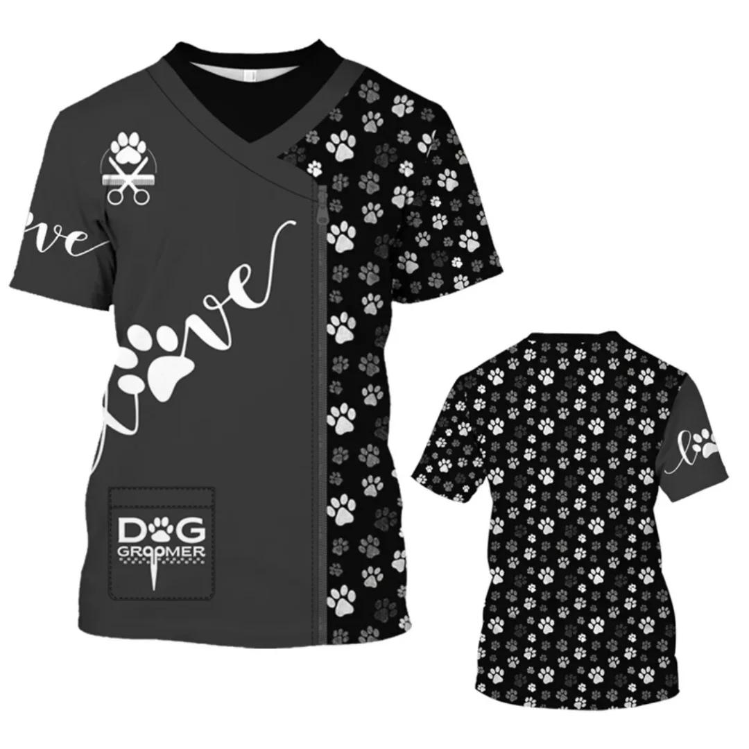 Pet Store Funny Uniform Animal Dog Groomer 3D Print T Shirts Work Clothing Daily Casual Round Neck T-shirt Short Sleeve Tops XXS
Pet Store Funny Uniform Animal Dog Groomer 3D Print T Shirts Work Clothing Daily Casual Round Neck T-shirt Short Sleeve Tops XXS