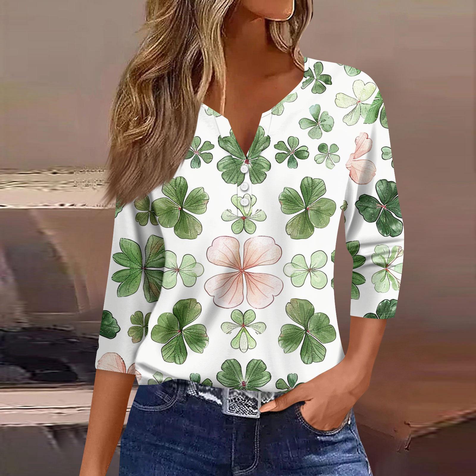 Women s Fashion Button-Up V-Neck Three-Quarter Sleeve Valentine s Day Print Top XXL
Women s Fashion Button-Up V-Neck Three-Quarter Sleeve Valentine s Day Print Top XXL