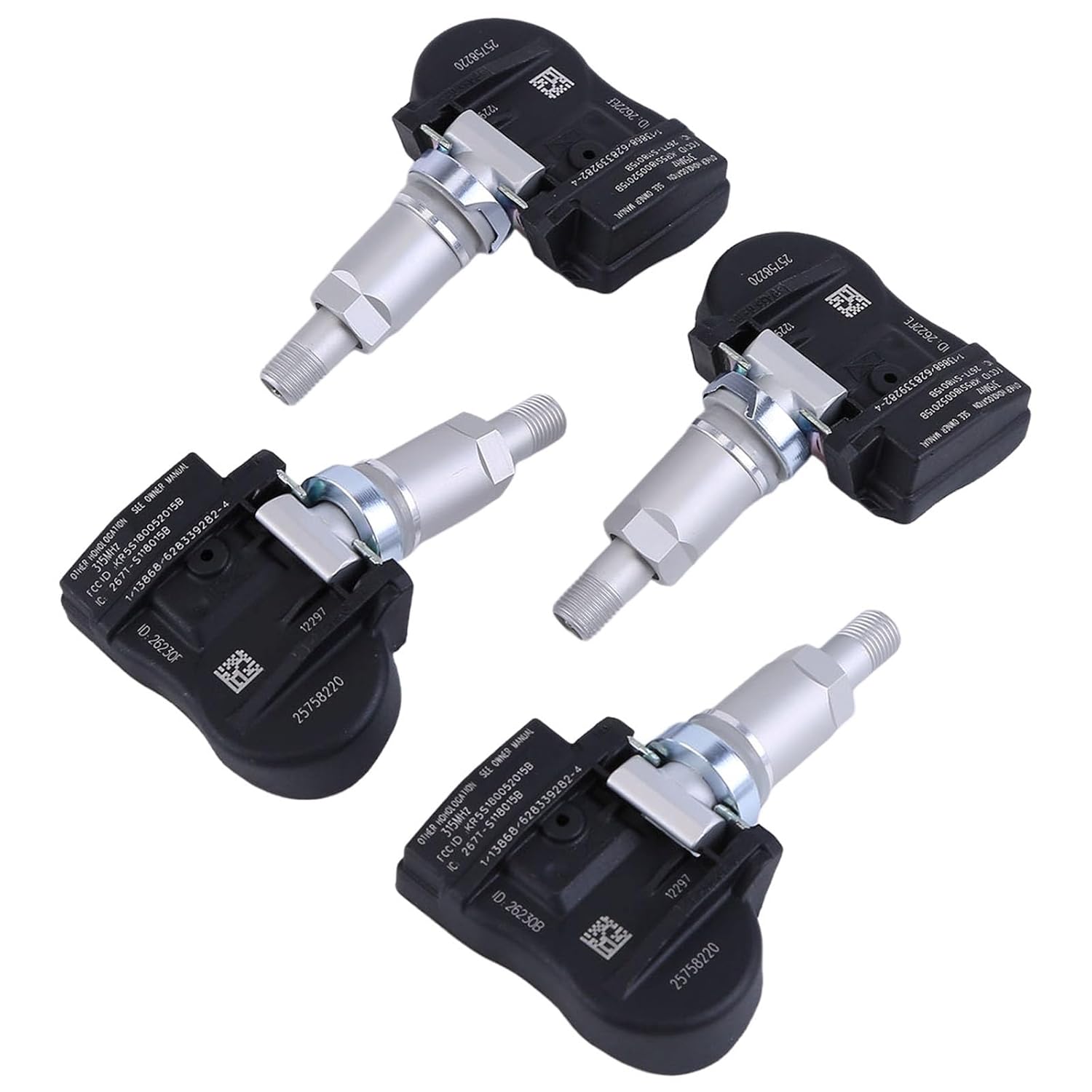 4Pcs Programmed Tire Pressure Sensor(TPMS) Tyre Pressure Monitor System Compatible for Corvette All Engine 1997-2000 15 Mhz Replacement TPM39A
4Pcs Programmed Tire Pressure Sensor(TPMS) Tyre Pressure Monitor System Compatible for Corvette All Engine 1997-2000 15 Mhz Replacement TPM39A