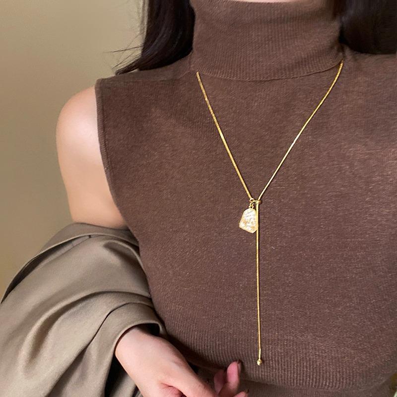Gold Plated Irregular Round Pendant Necklaces for Women Luxury High-end Adjustable Necklace Fashion Charm Jewelry Daily Wear
Gold Plated Irregular Round Pendant Necklaces for Women Luxury High-end Adjustable Necklace Fashion Charm Jewelry Daily Wear