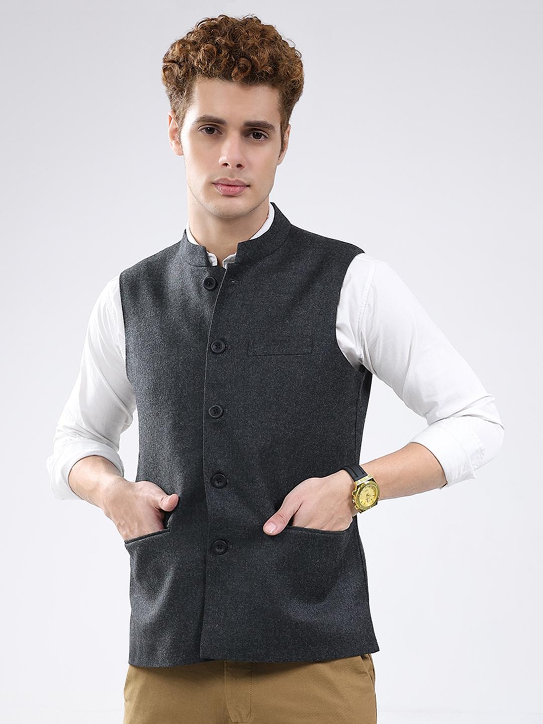 Monte Carlo Men s Band Neck Sleeveless Jacket L деревне вугілля
Monte Carlo Men s Band Neck Sleeveless Jacket L деревне вугілля