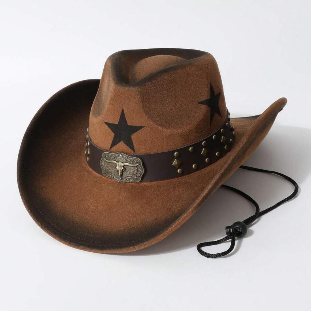 Western cowboy hat, outdoor sun protection, unisex, five-pointed star, faux suede, bull head logo, rivets, wide brim, fedora Average Size хакі
Western cowboy hat, outdoor sun protection, unisex, five-pointed star, faux suede, bull head logo, rivets, wide brim, fedora Average Size хакі
