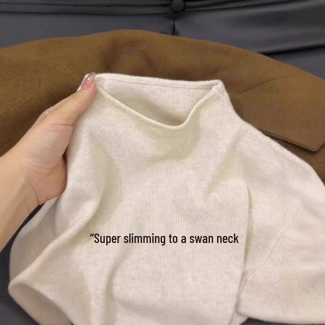 Women s Milky Semi-High Neck Long-Sleeve Knitted Top for Autumn/Winter 2024 - Versatile and Simple Outerwear/Innerwear. S
Women s Milky Semi-High Neck Long-Sleeve Knitted Top for Autumn/Winter 2024 - Versatile and Simple Outerwear/Innerwear. S