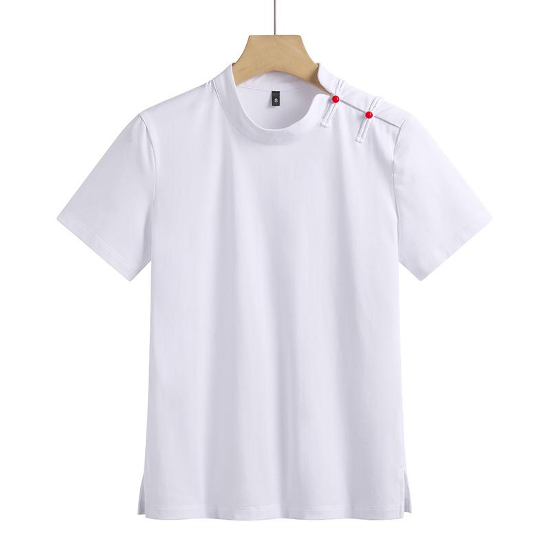 Retro National Tide Buttoned Round Neck Cotton T-Shirt - Women s Slim Fit, Half Sleeve Top Small белый
Retro National Tide Buttoned Round Neck Cotton T-Shirt - Women s Slim Fit, Half Sleeve Top Small белый