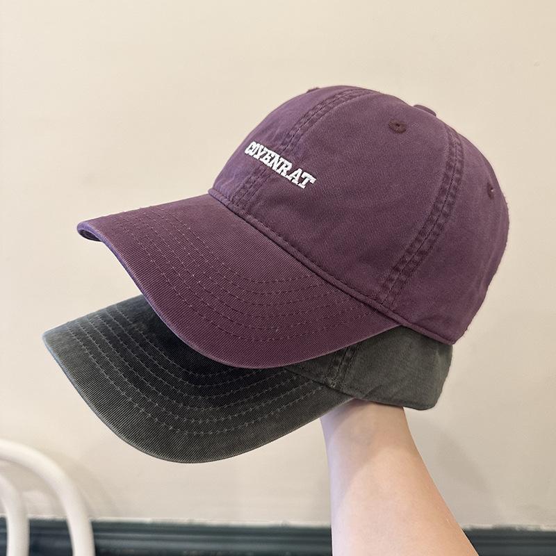Simple Embroidered Letters Washing Cotton Baseball Hat for Women Street Couple Showing Their Faces, Small Wide-brimmed Baseball Cap for Men adjustable
Simple Embroidered Letters Washing Cotton Baseball Hat for Women Street Couple Showing Their Faces, Small Wide-brimmed Baseball Cap for Men adjustable