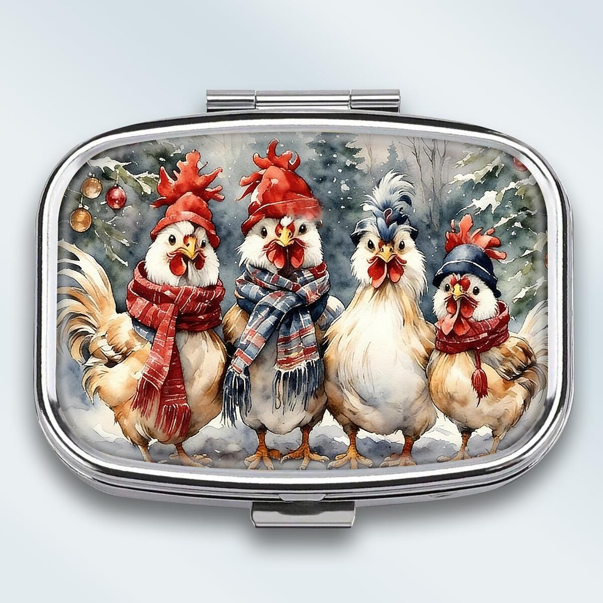 Portable Pill Box with 2 Compartments, Mini Metal Medicine Organizer Case, Cute Printed Pill Container for Vitamins, Pills, Jewelry, Travel, Daily Use різнокольоровий
Portable Pill Box with 2 Compartments, Mini Metal Medicine Organizer Case, Cute Printed Pill Container for Vitamins, Pills, Jewelry, Travel, Daily Use різнокольоровий