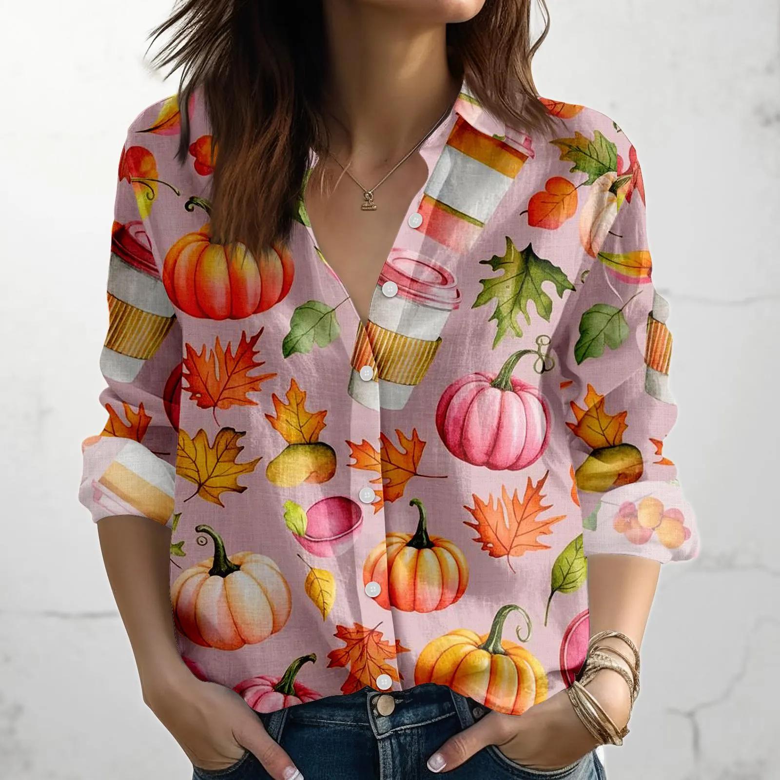 Halloween Women s Long Sleeve Shirt Pumpkin Skull Shirt Autumn Season Button-Up Shirt Horror Gift Holiday Party Women Tops 5XL
Halloween Women s Long Sleeve Shirt Pumpkin Skull Shirt Autumn Season Button-Up Shirt Horror Gift Holiday Party Women Tops 5XL