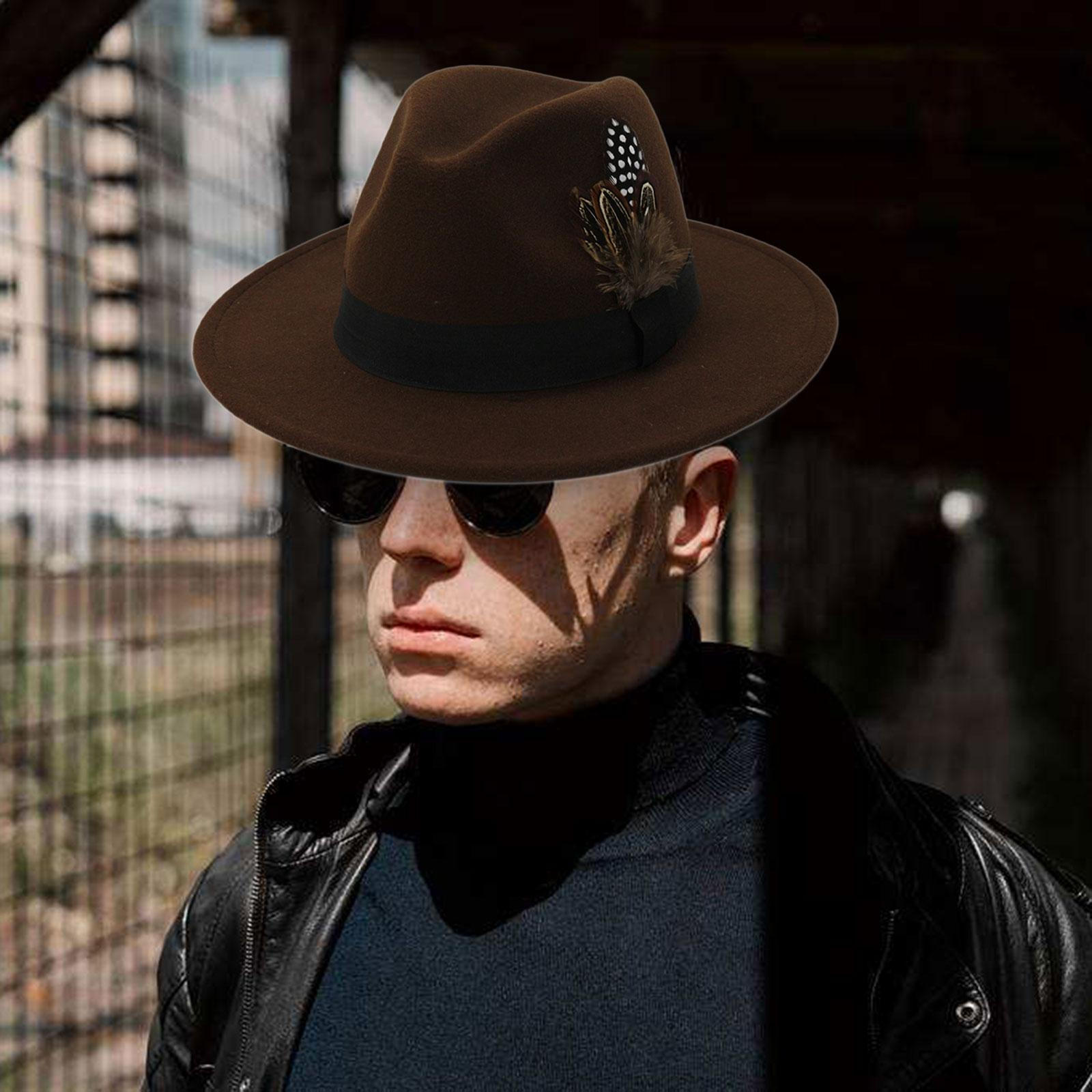 Fashion Fedora Hat Comfortable to Wear Fits 58cm Head with Artificial Feather Brown
Fashion Fedora Hat Comfortable to Wear Fits 58cm Head with Artificial Feather Brown