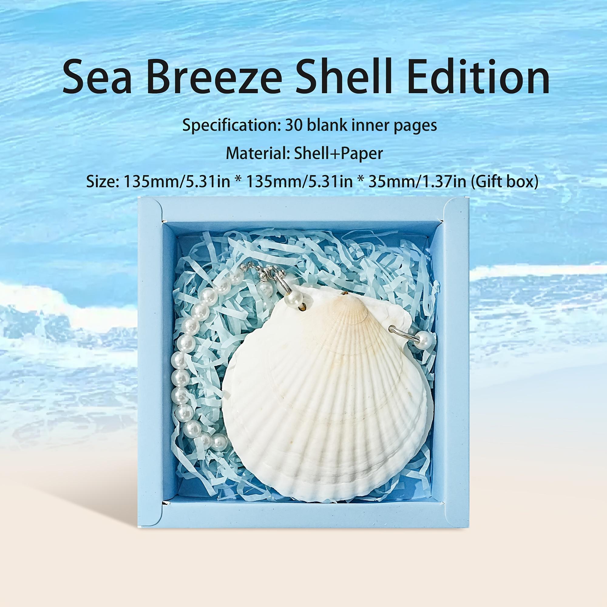 A Beautifully Packaged Creative Notebook Featuring 30 Blank Inner Pages with a Seaside Shell Design, Perfect As a Portable Gift Or Accessory
A Beautifully Packaged Creative Notebook Featuring 30 Blank Inner Pages with a Seaside Shell Design, Perfect As a Portable Gift Or Accessory