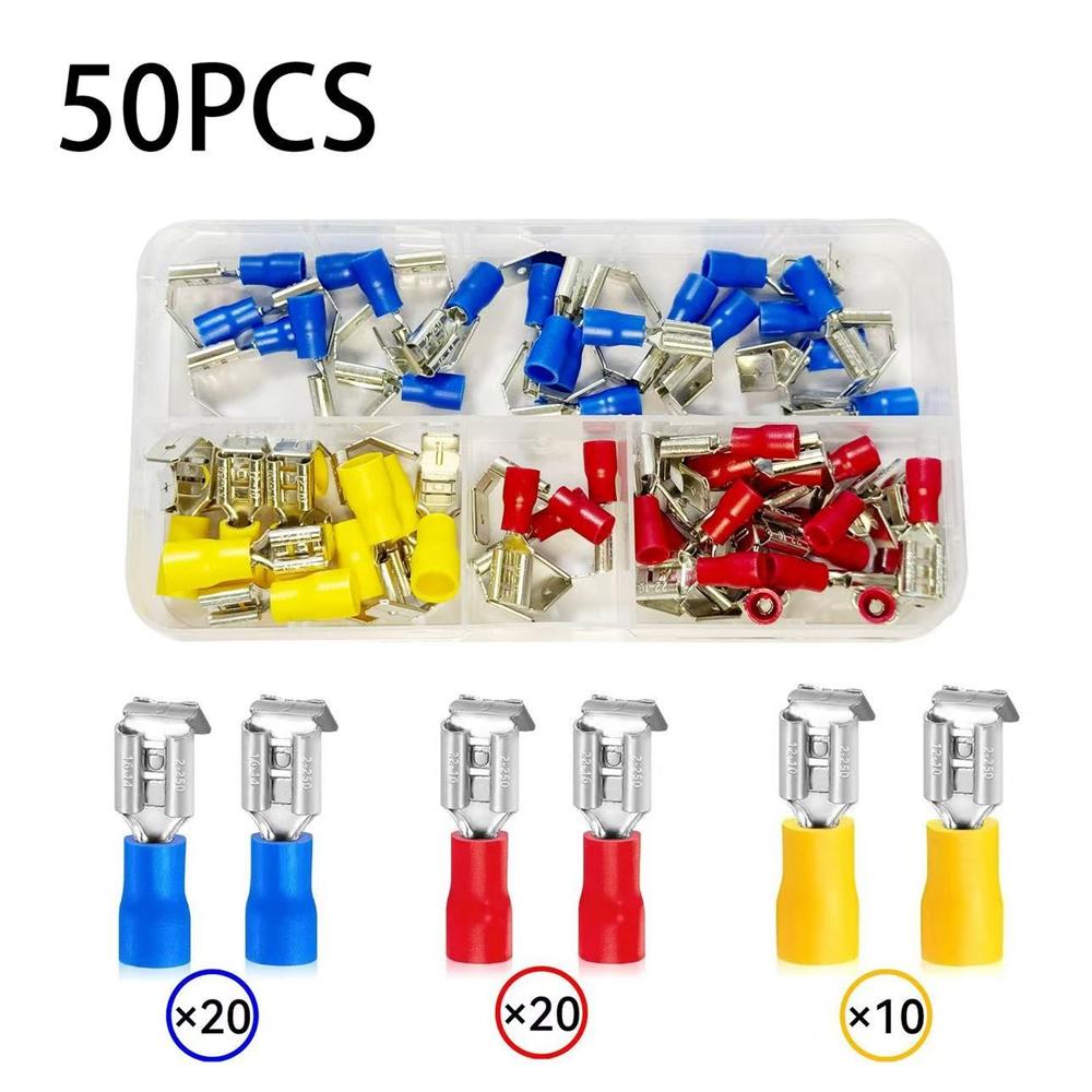 50/140Pcs Shoulder Back Type Anti Back Male and Female Plug-in Piece Cold Pressed Terminal Connector Insulated Terminal
50/140Pcs Shoulder Back Type Anti Back Male and Female Plug-in Piece Cold Pressed Terminal Connector Insulated Terminal