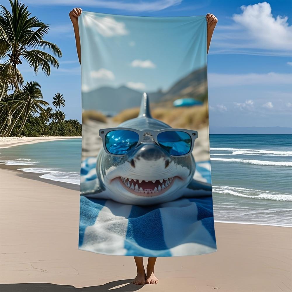 Shark Glasses Microfiber Beach Towel Absorbent Quick-Dry Ultra-Soft Polyester Blend Ideal for Swimming Bathing Travel Enhances W30*H60(CM)
Shark Glasses Microfiber Beach Towel Absorbent Quick-Dry Ultra-Soft Polyester Blend Ideal for Swimming Bathing Travel Enhances W30*H60(CM)