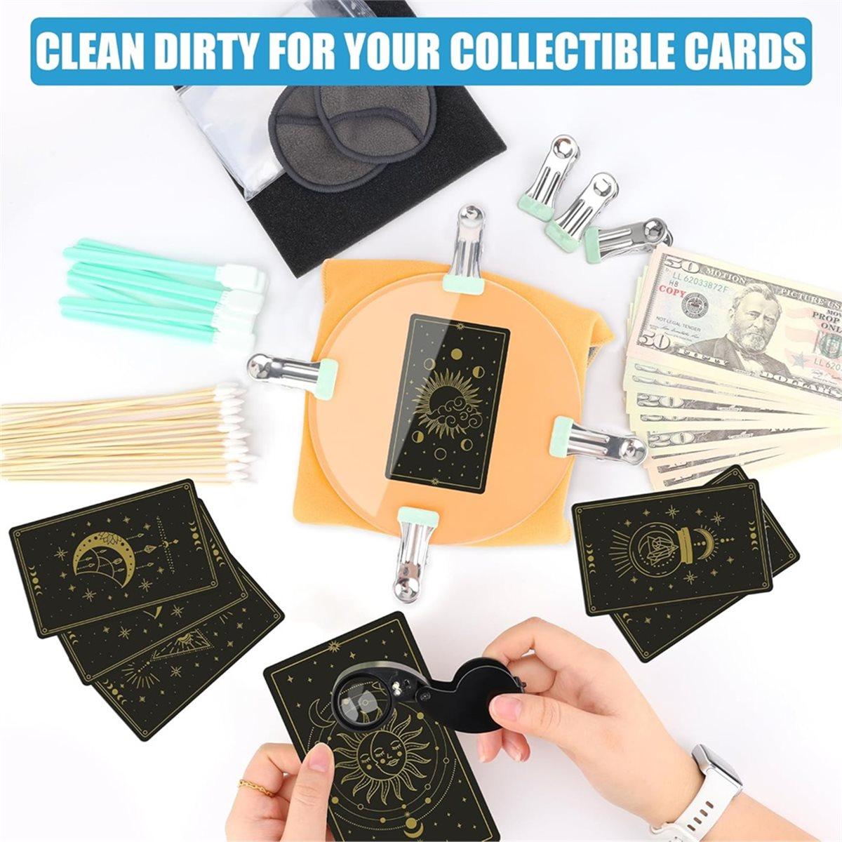 Card Cleaning Kit for Sports Trading Card Grading Kit 6 Inches Clear Acrylic Rounds Plastic Clamps Shammy Towel China Mainland
Card Cleaning Kit for Sports Trading Card Grading Kit 6 Inches Clear Acrylic Rounds Plastic Clamps Shammy Towel China Mainland