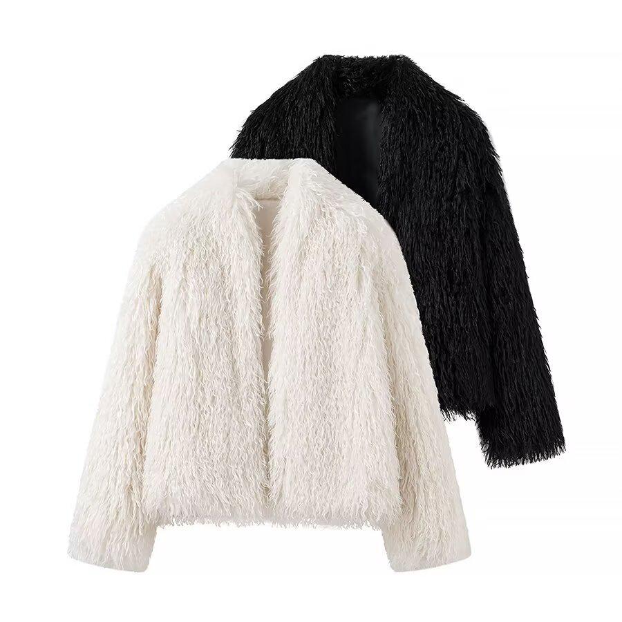 2024 Autumn/Winter Women s European & American Casual Furry Solid Color Coat 2338 Small
2024 Autumn/Winter Women s European & American Casual Furry Solid Color Coat 2338 Small