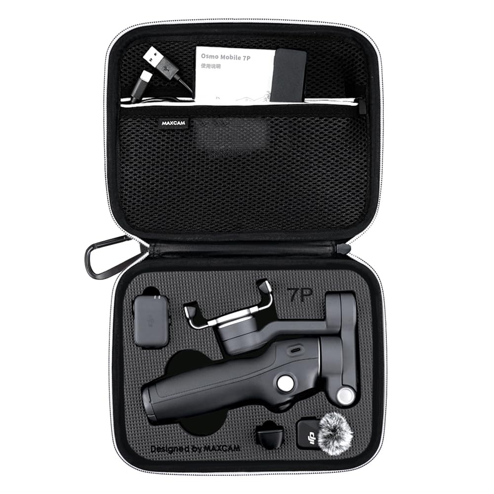 MAXCAM Carry Case for Osmo Mobile Mobile and accessories are not 7P/7 (Osmo 7P/7 included)
MAXCAM Carry Case for Osmo Mobile Mobile and accessories are not 7P/7 (Osmo 7P/7 included)