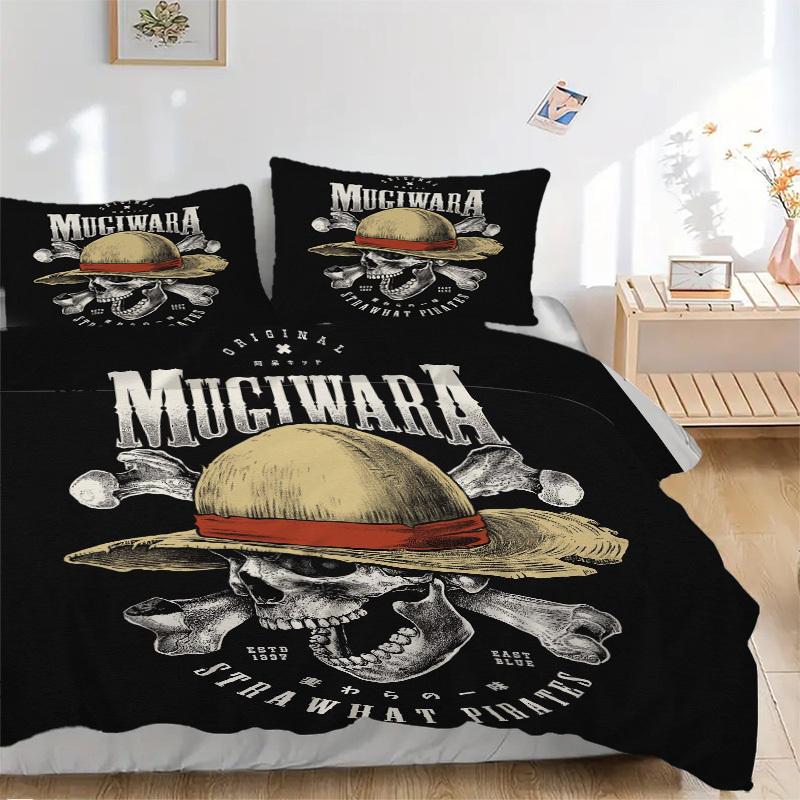 Mugiwara Strawhat Pirates Bedding Set Comforter Cover Gift for Bedroom,Includes 1 Cover and 2 Pillowcases, No InsertB213 135x200cm
Mugiwara Strawhat Pirates Bedding Set Comforter Cover Gift for Bedroom,Includes 1 Cover and 2 Pillowcases, No InsertB213 135x200cm