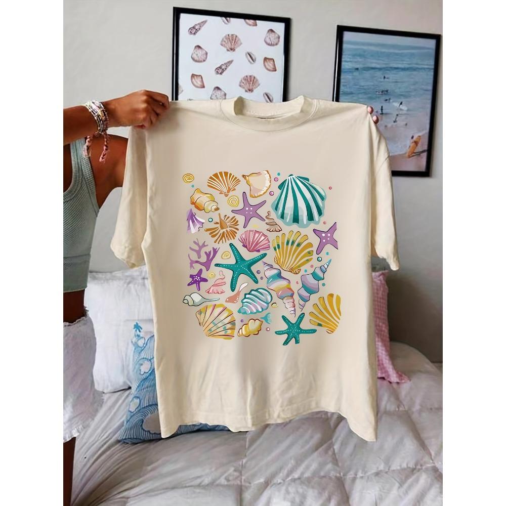 Ocean Theme Print T-shirt Casual Short Sleeve Crew Neck Top for Spring Clothing Harajuku Short Sleeve Clothes 3XL
Ocean Theme Print T-shirt Casual Short Sleeve Crew Neck Top for Spring Clothing Harajuku Short Sleeve Clothes 3XL