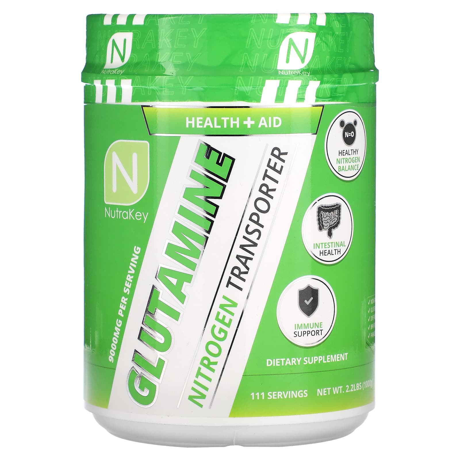 Nutrakey, Glutamine, 1,000 g (2.2 lb)
Nutrakey, Glutamine, 1,000 g (2.2 lb)