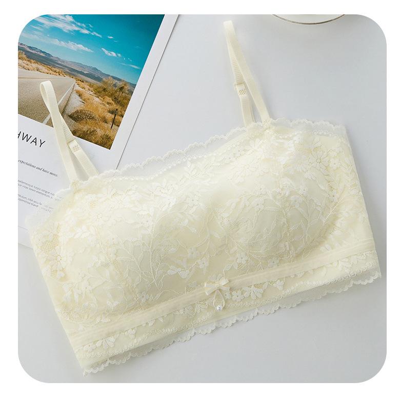 Off-Shoulder Lace Tank Top with Strappy Back - Women s Wireless Slimming Fit One Size (80-130 jin)
Off-Shoulder Lace Tank Top with Strappy Back - Women s Wireless Slimming Fit One Size (80-130 jin)