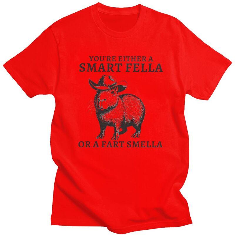 Funny Capybara YouRe Either A Smart Fella Or A Fart Smella Tshirt Unisex Short Sleeves Clothing Loose Fit 100 Cotton Tee Tops S
Funny Capybara YouRe Either A Smart Fella Or A Fart Smella Tshirt Unisex Short Sleeves Clothing Loose Fit 100 Cotton Tee Tops S