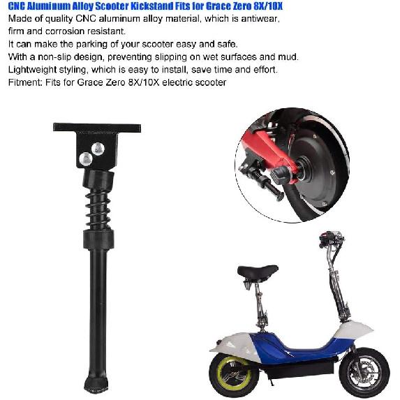 Kickstand for Grace Zero 8X 10X, CNC Aluminum Alloy Rear Side Bike Scooter Stand, Time-Saving
Kickstand for Grace Zero 8X 10X, CNC Aluminum Alloy Rear Side Bike Scooter Stand, Time-Saving