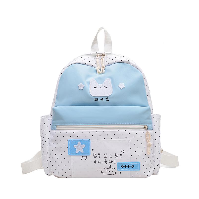 Korean Style Polka Dot Floral Backpack - Lightweight, Large Capacity, Perfect for Middle School and Commuting One Size синій
Korean Style Polka Dot Floral Backpack - Lightweight, Large Capacity, Perfect for Middle School and Commuting One Size синій