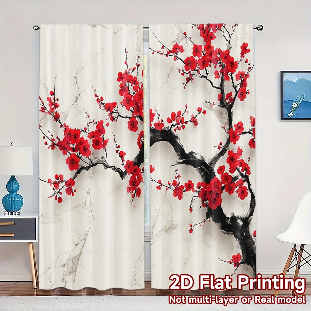 2D Flat Printing JIT 2pcs Curtains (Without Rod) Cherry Blossom Drapes Chic Curtains 100% Polyester Curtains Decorations 100*130 HOOK 1pcs
2D Flat Printing JIT 2pcs Curtains (Without Rod) Cherry Blossom Drapes Chic Curtains 100% Polyester Curtains Decorations 100*130 HOOK 1pcs