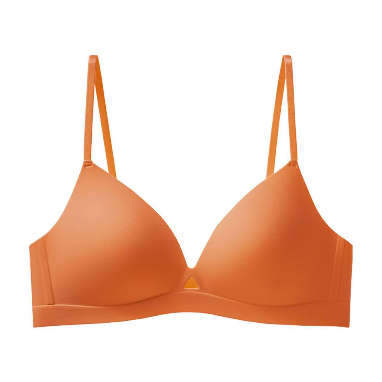Seamless Deep V Thin Triangle Bra: Invisible Straps, Hollowed-Out Design, Anti-Sagging, Minimizes Large Breasts 36/80B оранжевый
Seamless Deep V Thin Triangle Bra: Invisible Straps, Hollowed-Out Design, Anti-Sagging, Minimizes Large Breasts 36/80B оранжевый