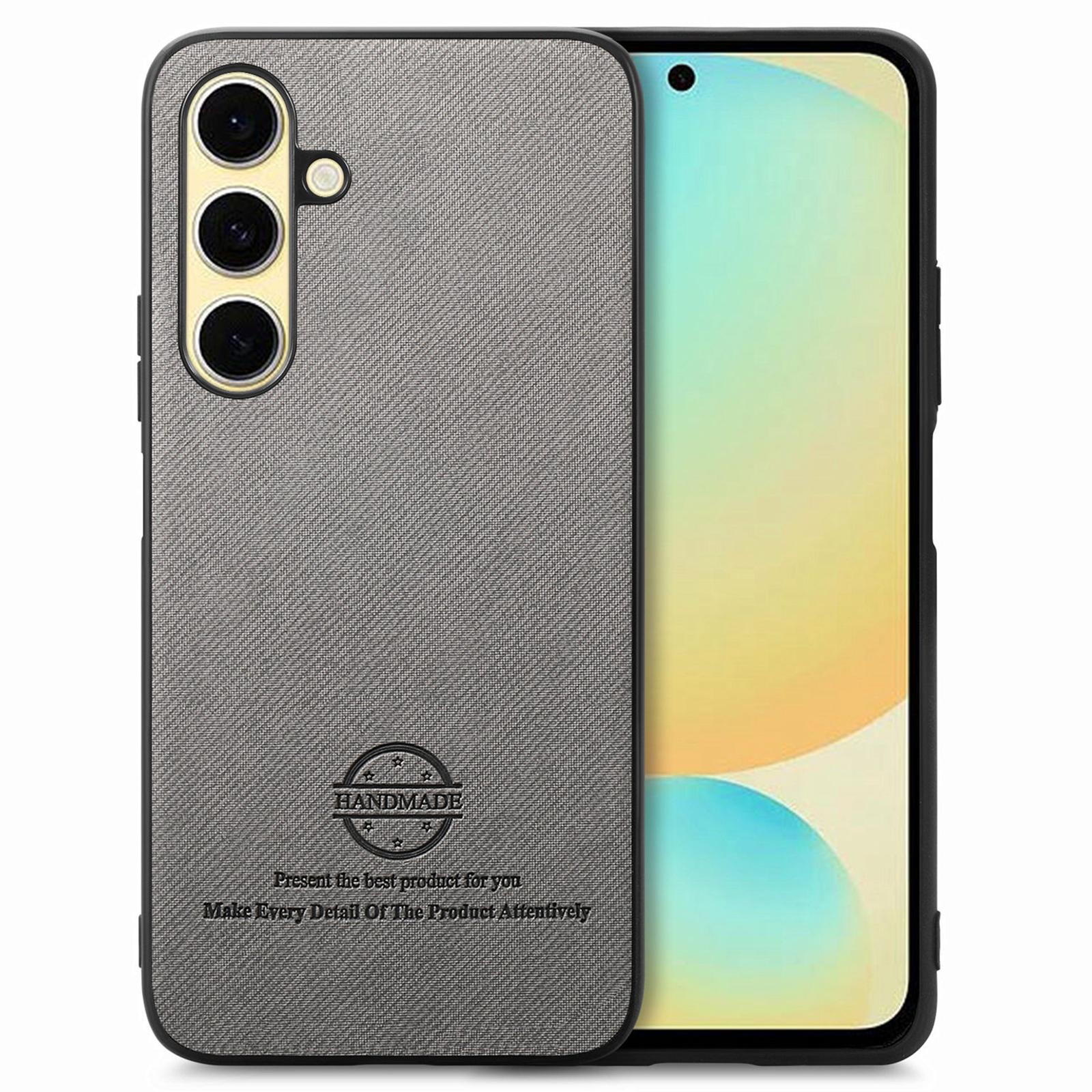 For Samsung Galaxy S24 FE Case Cloth Texture Leather+PC+TPU Anti-Drop Phone Cover Grey
For Samsung Galaxy S24 FE Case Cloth Texture Leather+PC+TPU Anti-Drop Phone Cover Grey