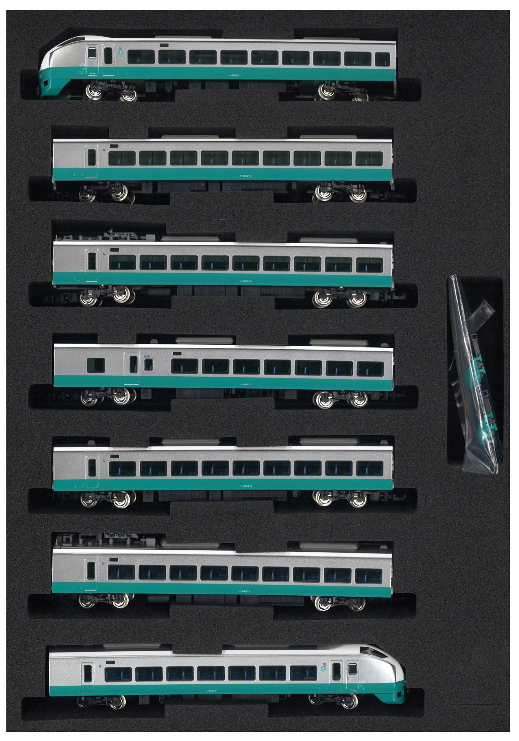 Greenmax N Gauge 50556 E653 Series Fresh Black No Power Hitachi, Underfloor, Green, 7-Car Set,
Greenmax N Gauge 50556 E653 Series Fresh Black No Power Hitachi, Underfloor, Green, 7-Car Set,