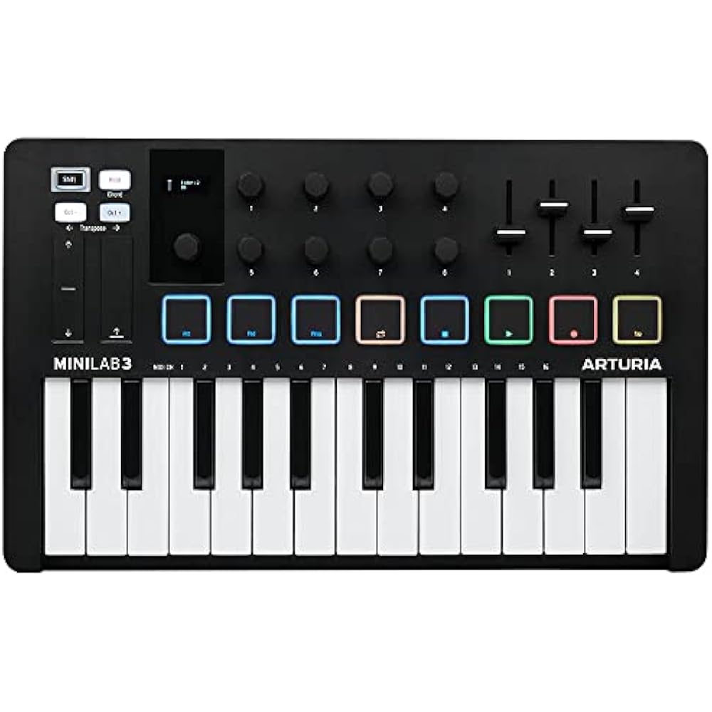 ARTURIA MIDI keyboard controller MiniLab 3 BK black
ARTURIA MIDI keyboard controller MiniLab 3 BK black