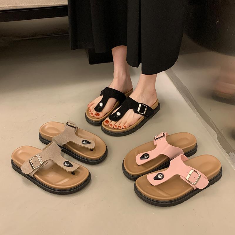 Thick-soled slippers for summer wear in 2025, with adjustable square buckle toe width, thick-soled slippers flip-flops sandals 35 чёрный
Thick-soled slippers for summer wear in 2025, with adjustable square buckle toe width, thick-soled slippers flip-flops sandals 35 чёрный