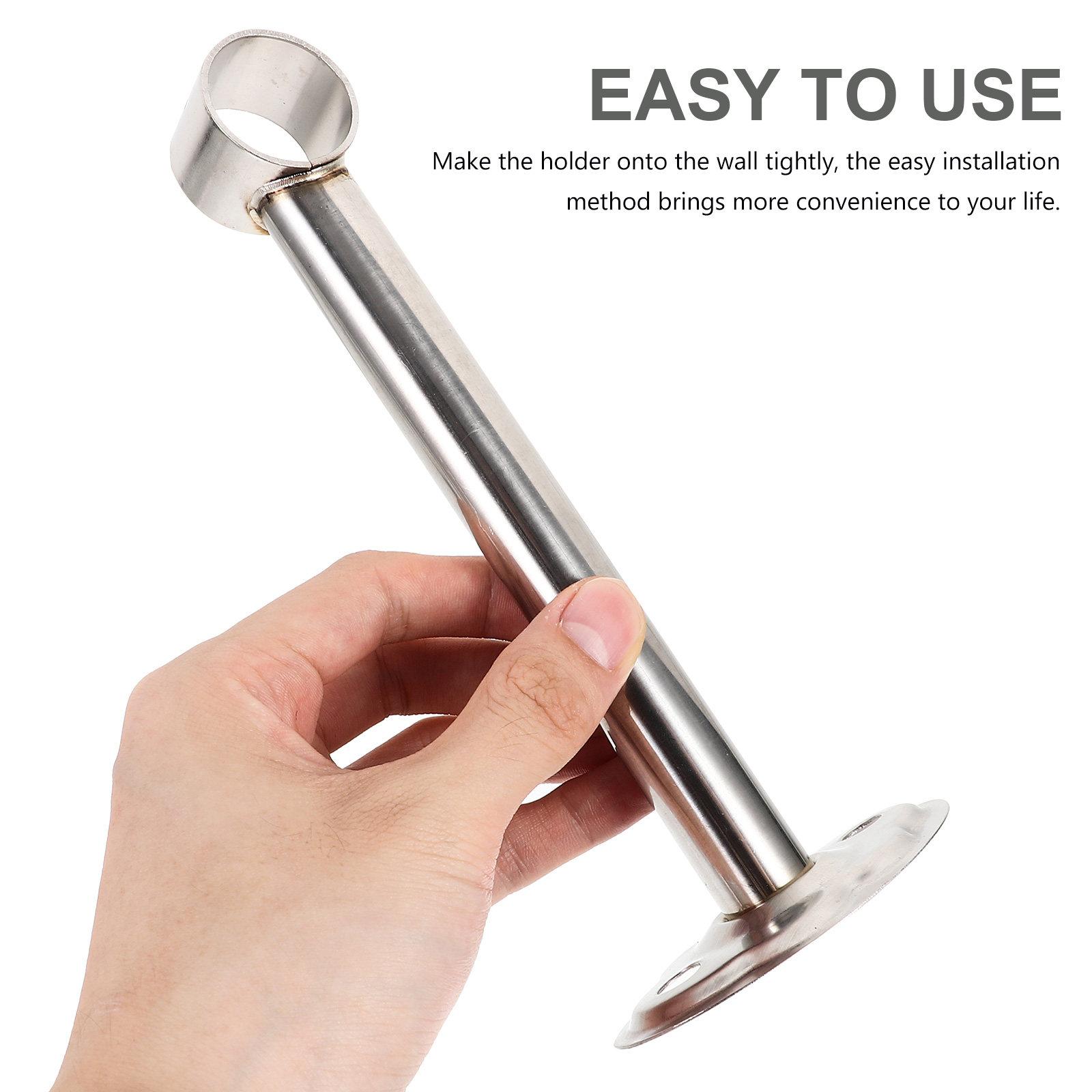 1 Set Stainless Steel Clothes Rod Holder Wall Mount Rust Resistant Thick Strong Bathroom Accessory Shower Curtain Rod other
1 Set Stainless Steel Clothes Rod Holder Wall Mount Rust Resistant Thick Strong Bathroom Accessory Shower Curtain Rod other