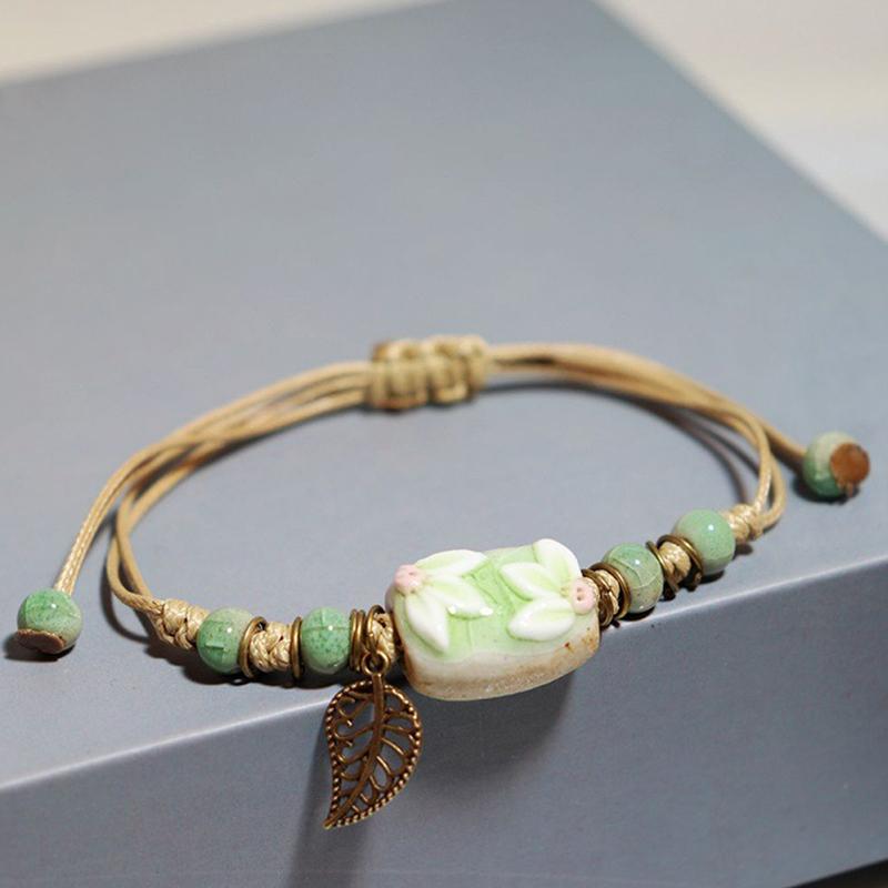 Керамический браслет ручной работы с листьями подсолнечника, регулируемые украшения в стиле бохо для женщин, винтажный этнический подарок A22
Керамический браслет ручной работы с листьями подсолнечника, регулируемые украшения в стиле бохо для женщин, винтажный этнический подарок A22