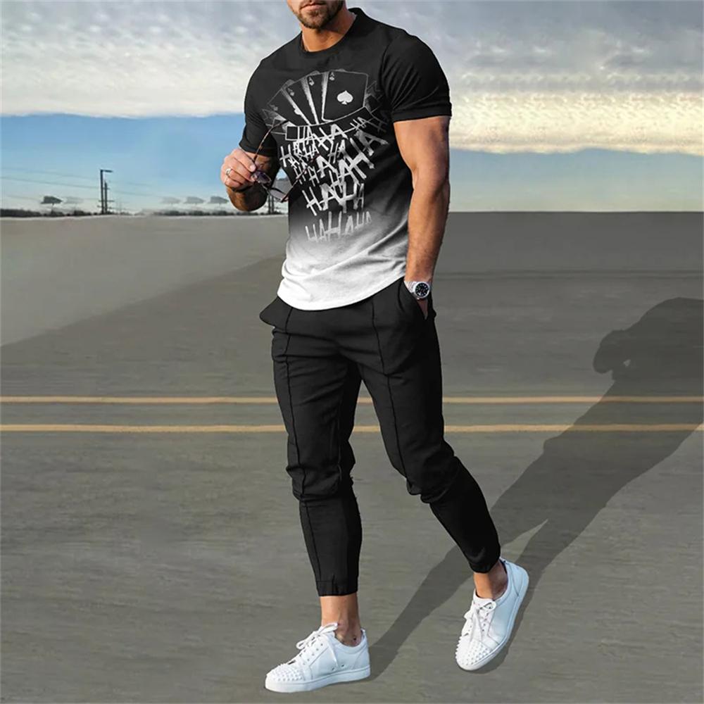 Men s Trousers Tracksuit 2 Piece Set Fashion Sportswear Summer Streetwear Short Sleeve T Shirt+Long Pants Male Clothing 2XL
Men s Trousers Tracksuit 2 Piece Set Fashion Sportswear Summer Streetwear Short Sleeve T Shirt+Long Pants Male Clothing 2XL