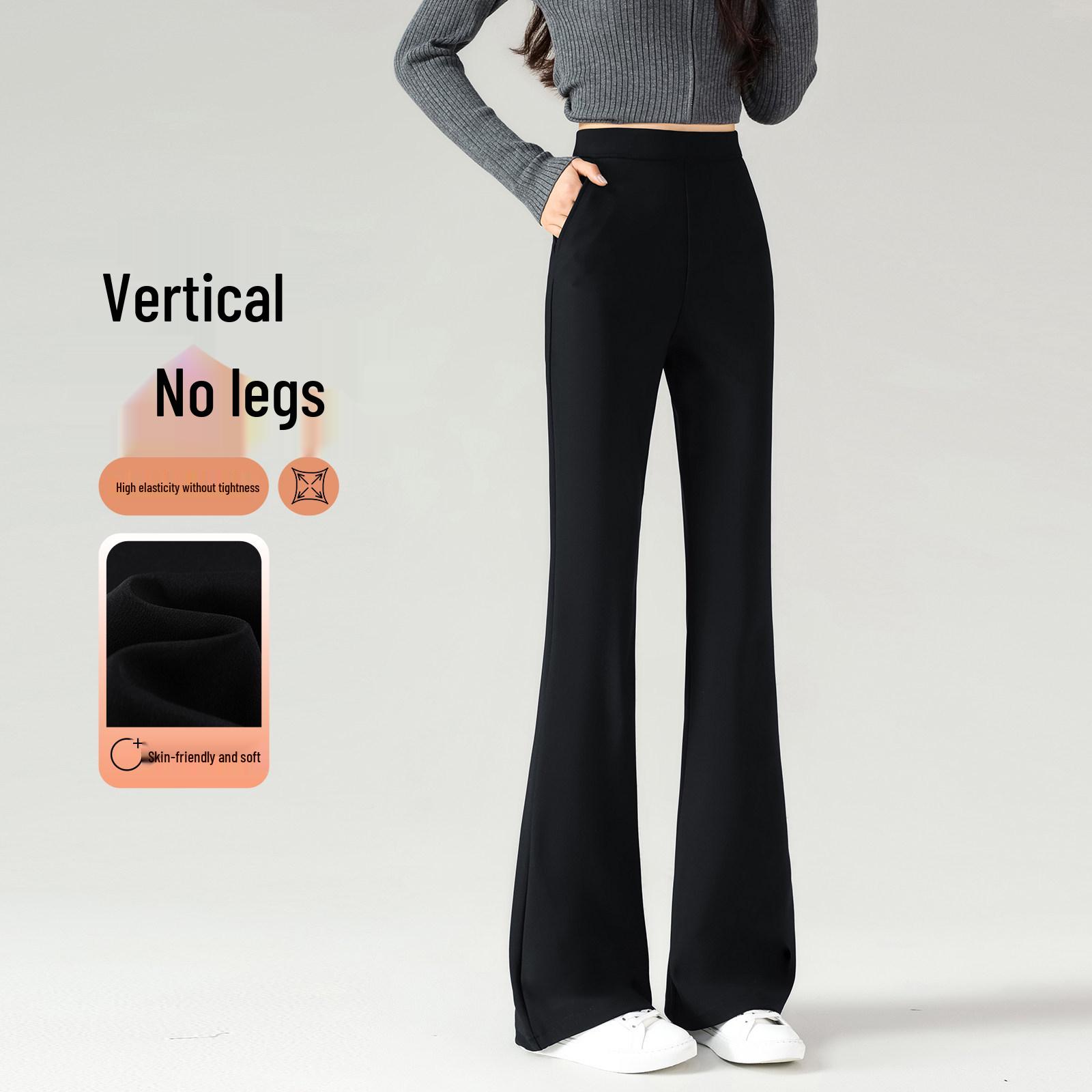 Women s High Waist Micro Flare Pants - Slimming Drape, Petite Elastic Suit, Black, 2026 Spring/Autumn Collection 2XL 128-148 jin
Women s High Waist Micro Flare Pants - Slimming Drape, Petite Elastic Suit, Black, 2026 Spring/Autumn Collection 2XL 128-148 jin