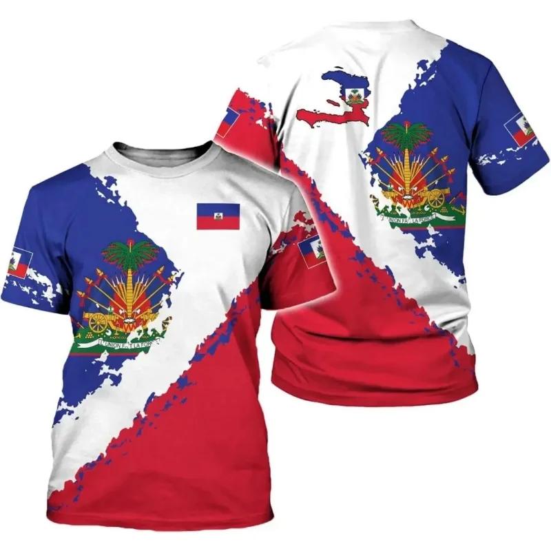 Haiti National Emblem Pattern T-Shirt For Men Haitian Flag 3D Printed Tees Casual Loose T Shirts Round Neck Tops Short Sleeves 6XL
Haiti National Emblem Pattern T-Shirt For Men Haitian Flag 3D Printed Tees Casual Loose T Shirts Round Neck Tops Short Sleeves 6XL