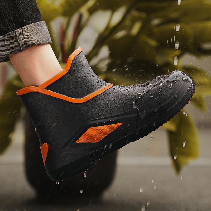 Rain shoes men s low tube waterproof shoes non-slip fishing overshoes water boots EVA rubber sole medium tube rain boots men 36 чорний
Rain shoes men s low tube waterproof shoes non-slip fishing overshoes water boots EVA rubber sole medium tube rain boots men 36 чорний