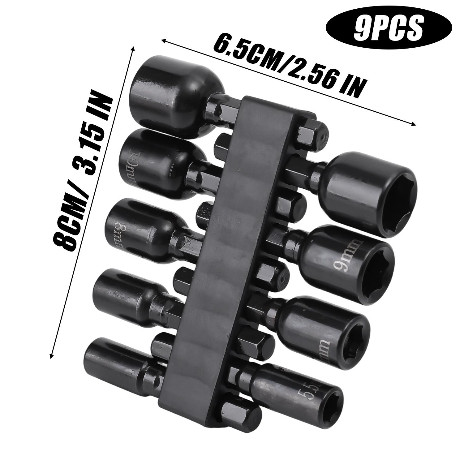 Magnetic Nut Driver Bit Set 5mm-12mm Metric Hex Socket Drill Bits Chuck Adapter Impact Screwdriver Sockets Sleeves Tools Parts
Magnetic Nut Driver Bit Set 5mm-12mm Metric Hex Socket Drill Bits Chuck Adapter Impact Screwdriver Sockets Sleeves Tools Parts