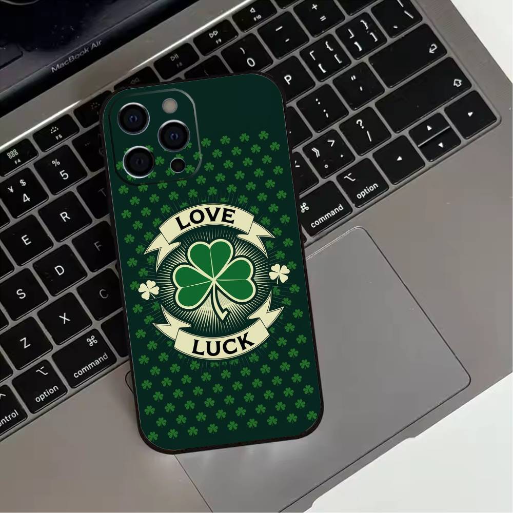 Clover Plant Four Leaf Phone Case For iPhone 17,16,15,14,13,12,11 Plus,Pro Max,XS,Soft Silicone Black Cover iPhone14Plus
Clover Plant Four Leaf Phone Case For iPhone 17,16,15,14,13,12,11 Plus,Pro Max,XS,Soft Silicone Black Cover iPhone14Plus