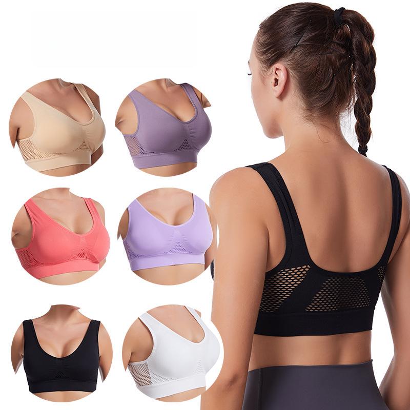 Women s Plus Size Breathable Mesh Sports Bra - Underwire, Hollow Design, Shockproof for Yoga & Running M
Women s Plus Size Breathable Mesh Sports Bra - Underwire, Hollow Design, Shockproof for Yoga & Running M