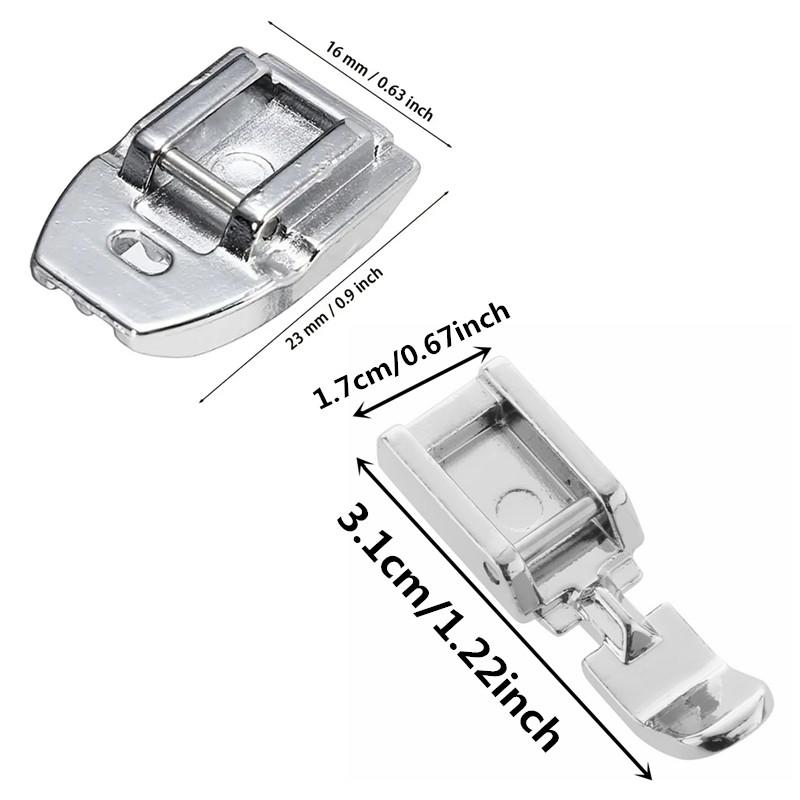 2 шт., невидимая молния, лапки, детали бытовой машины, прижимная лапка 7306A для Singer Brother, janome, швейные аксессуары 2pcs
2 шт., невидимая молния, лапки, детали бытовой машины, прижимная лапка 7306A для Singer Brother, janome, швейные аксессуары 2pcs