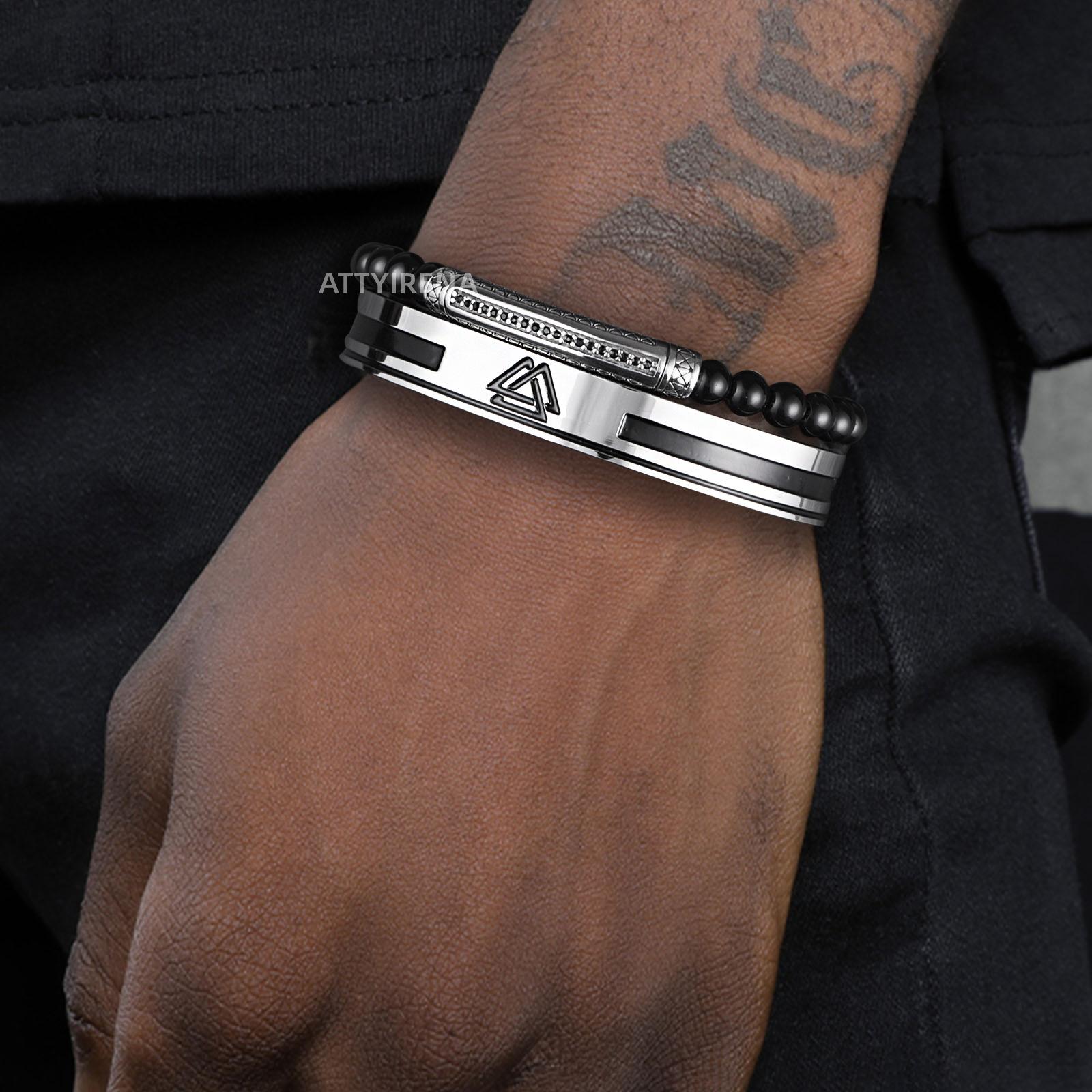 2026 Viking Elements Bracelet Set Roman Warrior Helmet Bracelet Set of 3 19CM
2026 Viking Elements Bracelet Set Roman Warrior Helmet Bracelet Set of 3 19CM