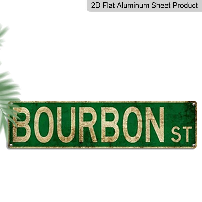 Vintage Bourbon St New Orleans Aluminum Decorative Sign - Rustic Green & White Iron Bourbon Street Art for Bars, Kitchens, Porch & Outdoor Decor 40cm x 10cm
Vintage Bourbon St New Orleans Aluminum Decorative Sign - Rustic Green & White Iron Bourbon Street Art for Bars, Kitchens, Porch & Outdoor Decor 40cm x 10cm
